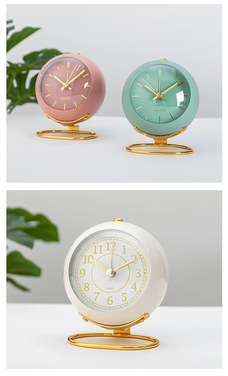 Retro Vintage Alarm Clock with Night Light