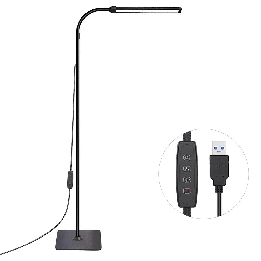 Adjustable LED Floor Lamp for Living Room and Bedroom, Dimmable Standing Light for Office Decoration